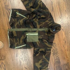 Sandy Liang Camouflage Fleece Jacket